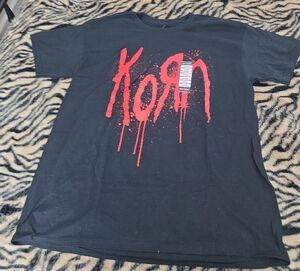 Black T-Shirt with Red Graphic